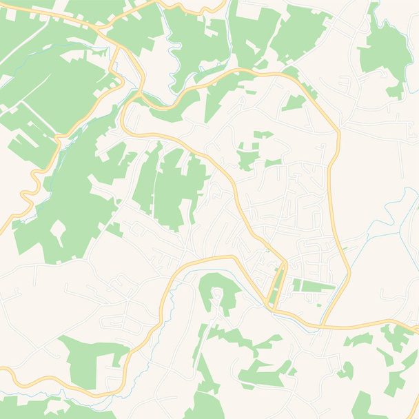 Velika Kladusa, Bosna ve Hersek yazdırılabilir harita - Vektör, Görsel