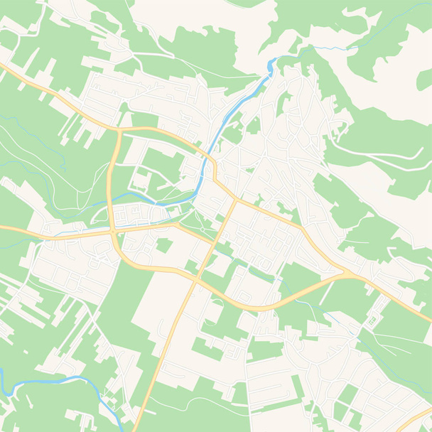 Livno, Bosnië en Herzegovina afdrukbare kaart - Vector, afbeelding