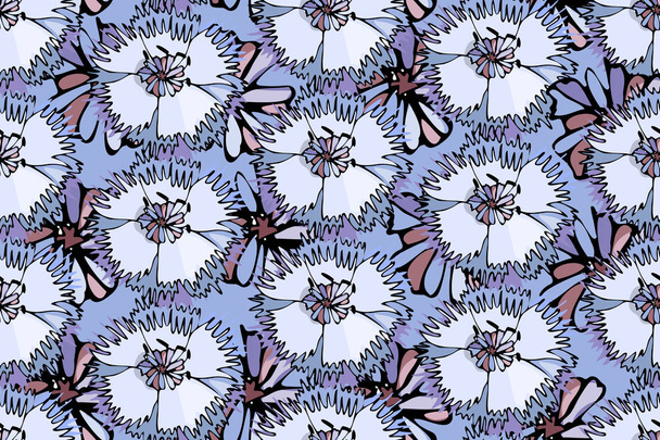 Art floral vector seamless pattern. - ベクター画像