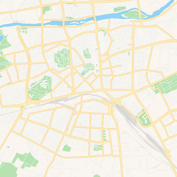 Пловдив, Болгарія карта для друку - Вектор, зображення