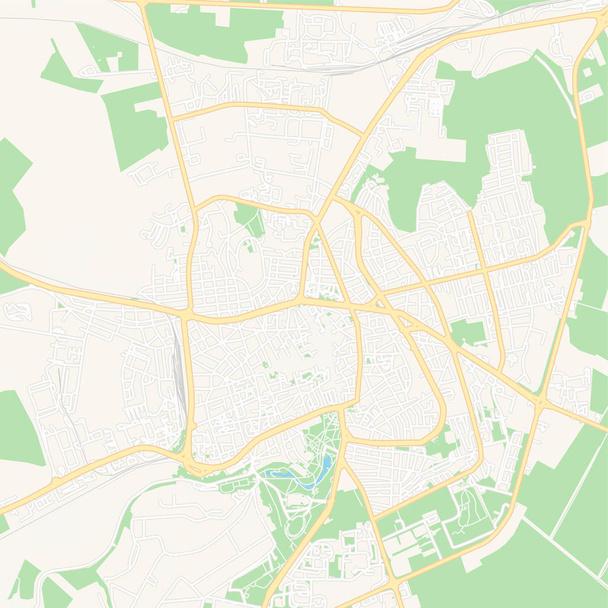Εκτυπώσιμος χάρτης Ντόμπριτς, Βουλγαρία - Διάνυσμα, εικόνα