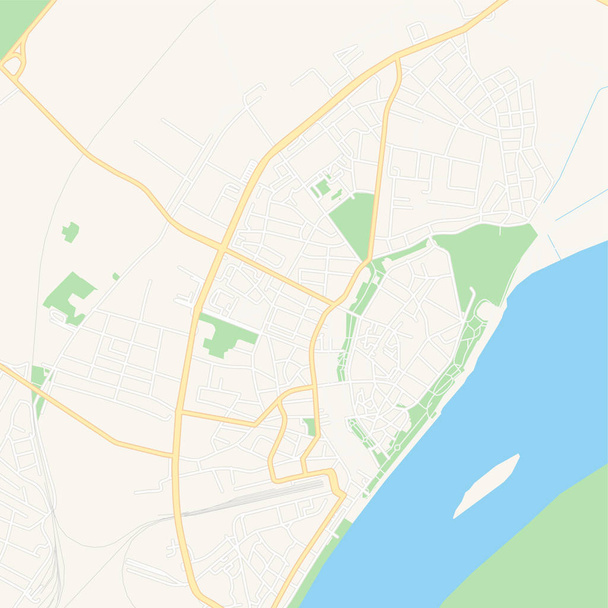Vidin, Bulgaria mapa imprimible
 - Vector, imagen