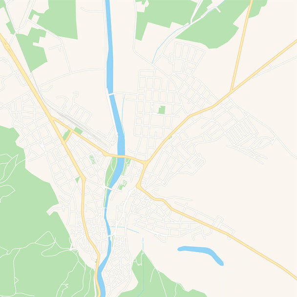 Asenovgrad, Болгарія карта для друку - Вектор, зображення