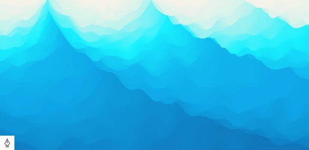 Water surface. Blue abstract background. Vector illustration for design. - Vektor, obrázek