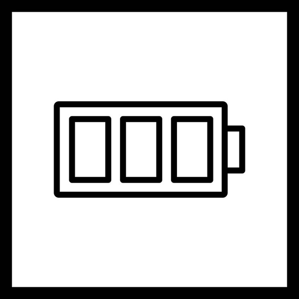 Vector icono de batería completa
 - Vector, imagen