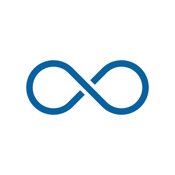 Sonsuzluk simgesi simgeleri logosu şablonu ile modern yüksek son teknoloji iş sağlığı şirket için - Vektör, Görsel