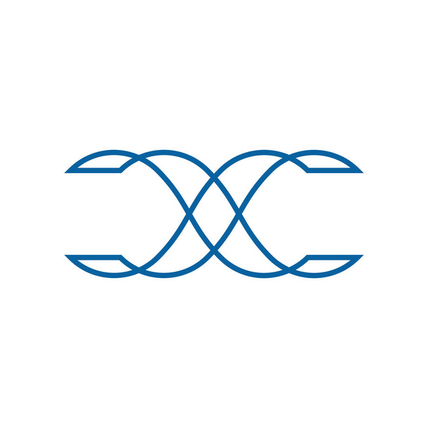 Modèle de logo d'icônes de symbole d'infini pour l'entreprise de santé d'affaires de technologie avec l'aspect haut de gamme moderne
 - Vecteur, image