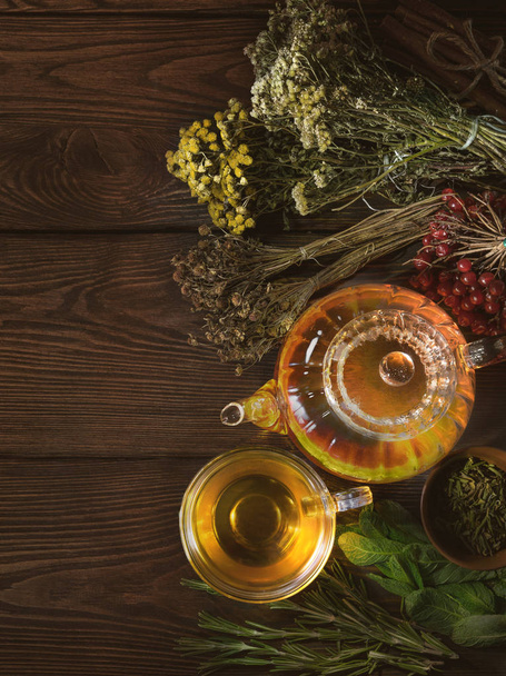 tea with dried herbs - Fotografie, Obrázek
