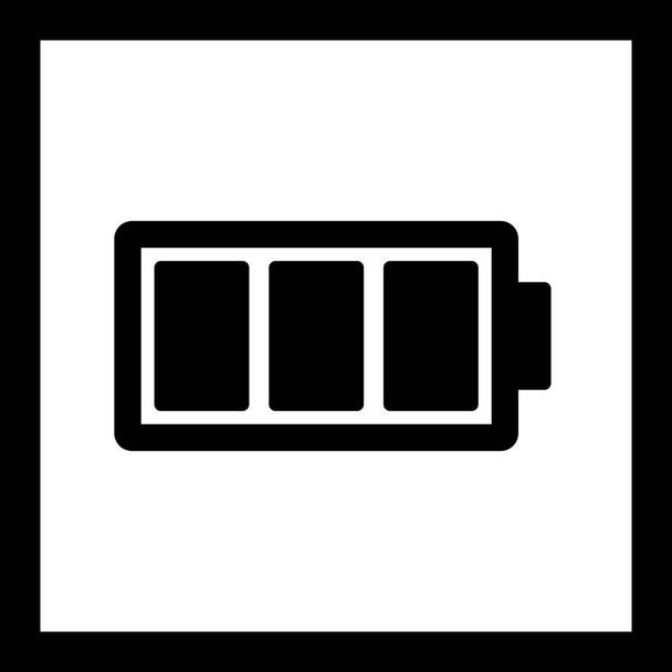 ikona plné baterie vektorové - Vektor, obrázek