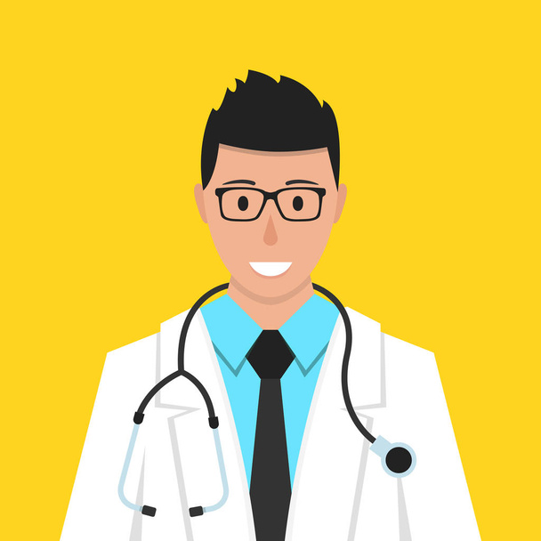 illustrazione vettoriale di avatar medico maschile
 - Vettoriali, immagini