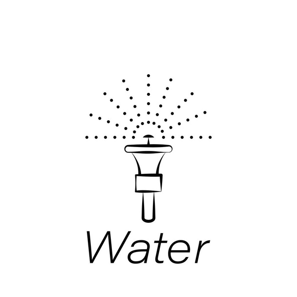 Wasser Hand zeichnen Symbol. Element der landwirtschaftlichen Illustrationssymbole. Zeichen und Symbole können für Web, Logo, mobile App, ui, ux verwendet werden - Vektor, Bild