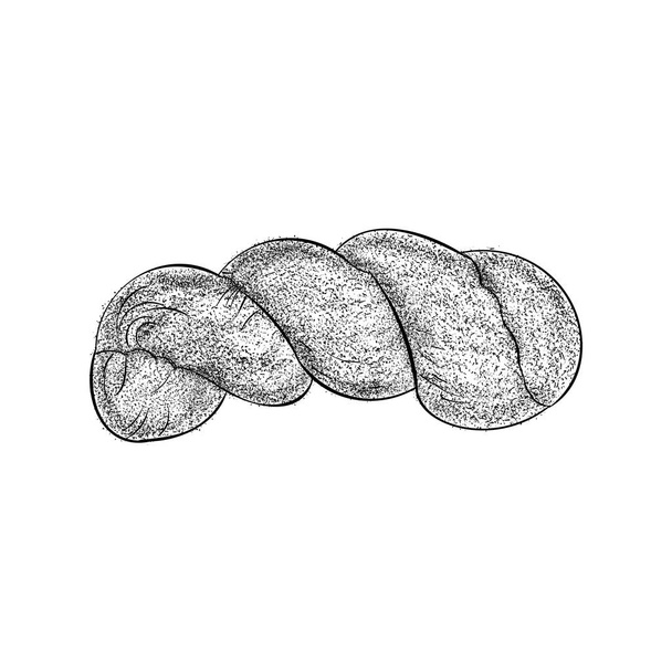 Bakery baked item, croissant illustration vector  - Vektör, Görsel