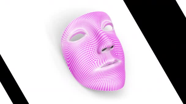 Mask. Looping footage has 4K resolution. Prores 4444. 3D Illustration. - Footage, Video