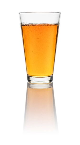 A glass with iced tea on a white background - Photo, image