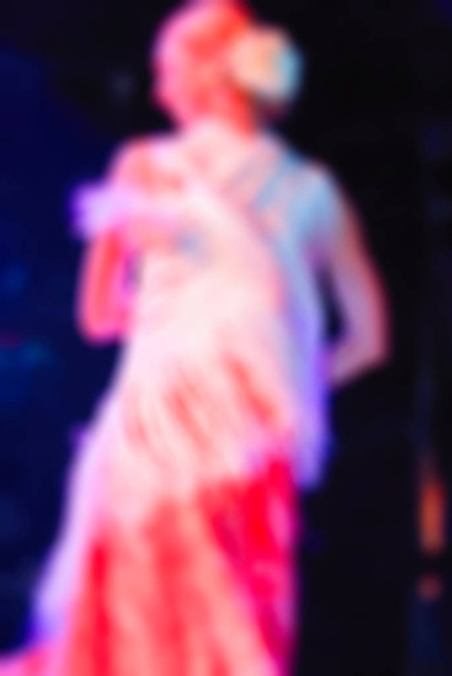 Flamenco dancers blur background - Foto, Imagem