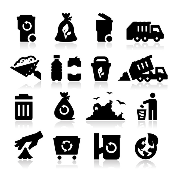 Icone della spazzatura
 - Vettoriali, immagini