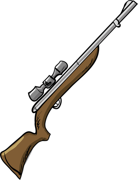 illustration d'un fusil de chasse - Vecteur, image