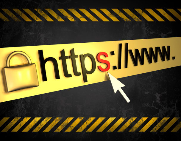 https protected web page with grunge background - Foto, immagini