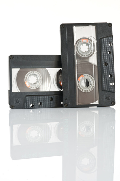 Two cassette tapes isolated - Photo, Image