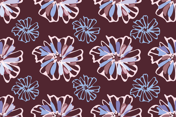 Art floral vector seamless pattern. - Vector, Imagen