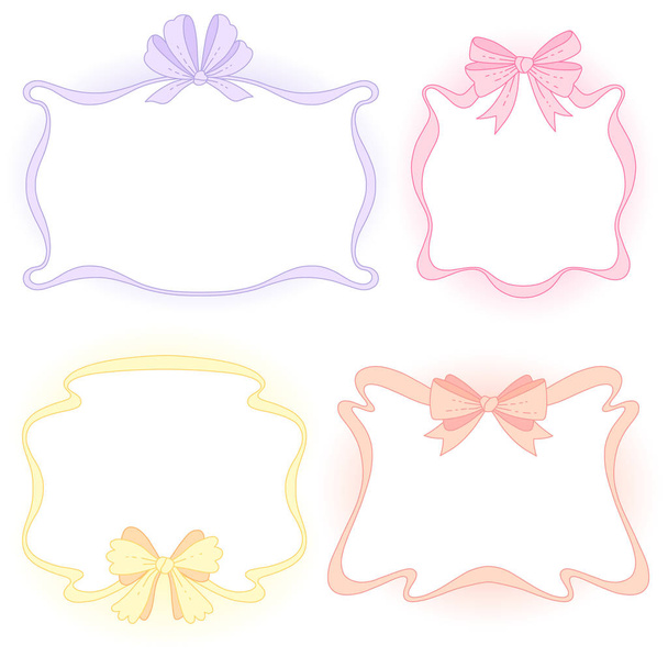frames with bows - Vector, Imagen