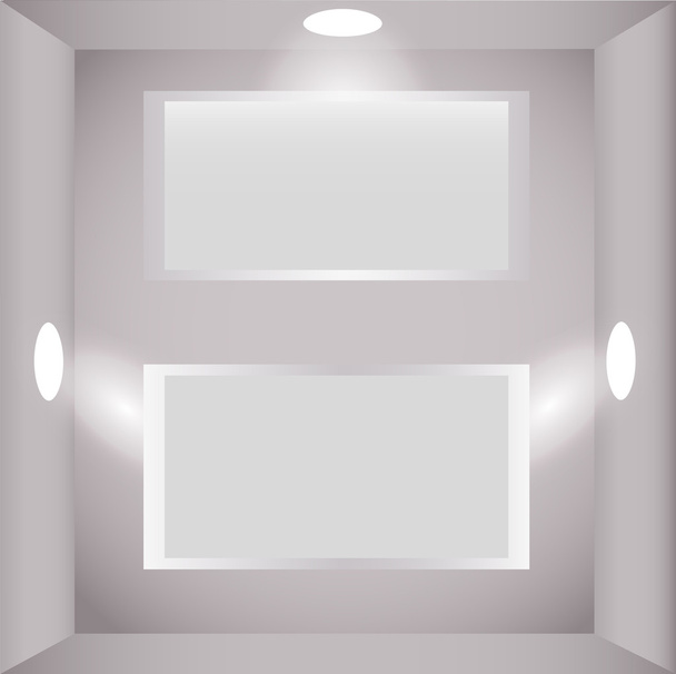 Абстрактный фон с подсветкой стендов
 - Вектор,изображение