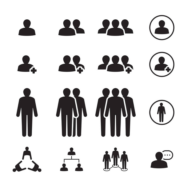 Icono de la gente, vector
 - Vector, imagen