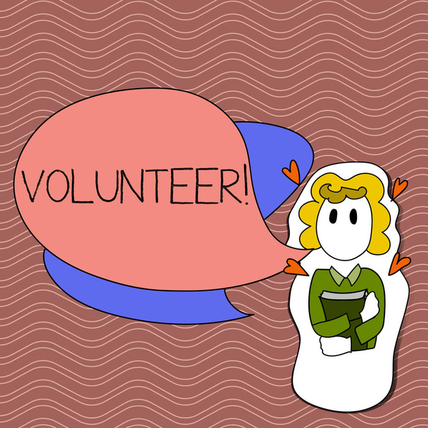 Текстовый волонтер. Бизнес-концепция для Volunteering individual for more social case serving others
. - Фото, изображение