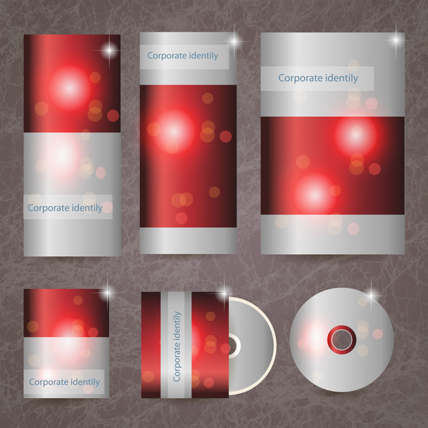 Identité corporative rouge, illustration vectorielle
 - Vecteur, image