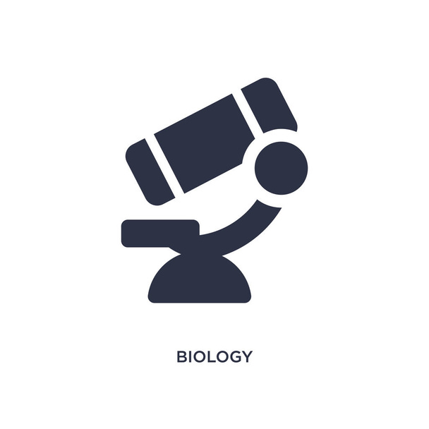 biology icon on white background. Simple element illustration fr - Вектор,изображение