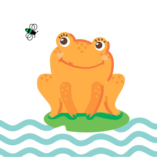 Żaba pomarańczowy Ant - Wektor, obraz