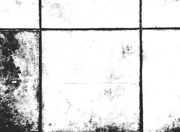 Distressed overlay texture of cracked concrete - Vector, Image