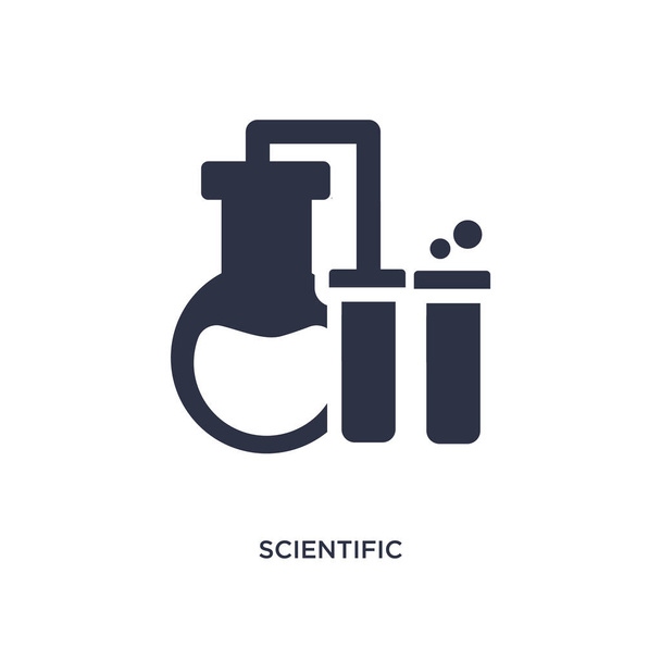scientific icon on white background. Simple element illustration - Вектор,изображение
