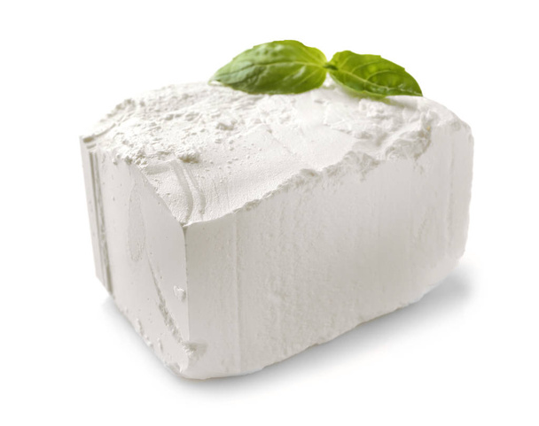 Вкусный сыр фета на белом фоне
 - Фото, изображение