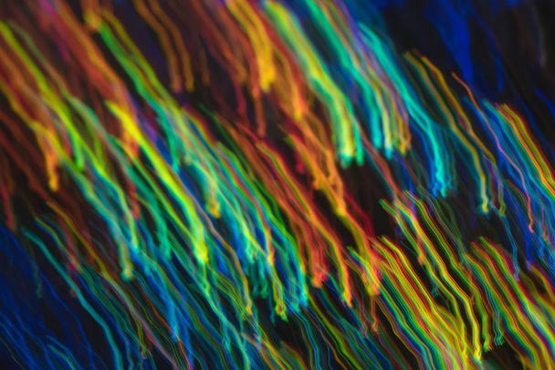 glowing angled lines neon light lens flare effect - Fotoğraf, Görsel