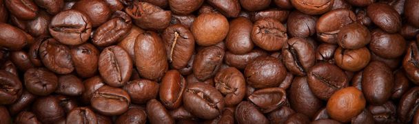 pražená kávová zrna, mohou být použity jako pozadí - Fotografie, Obrázek