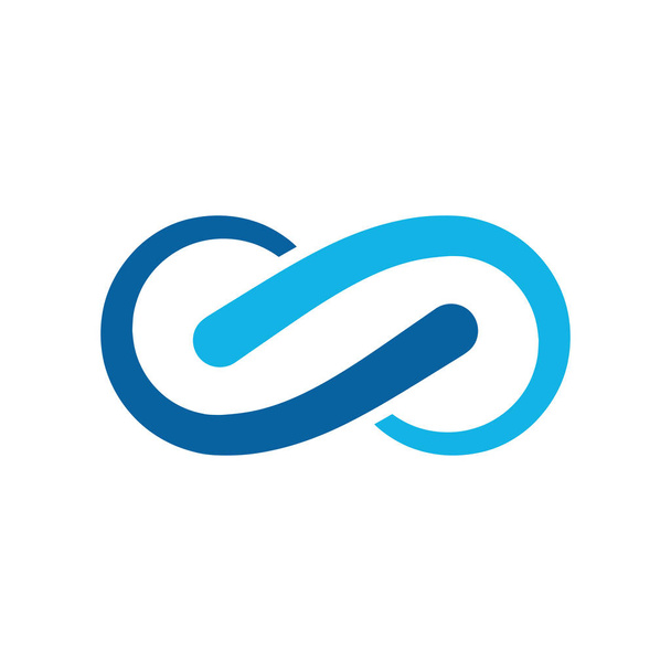 moderne Unendlichkeit Symbol Symbole Logo Vorlage für Technologie Unternehmen Gesundheit Unternehmen mit High-End-Look - Vektor, Bild