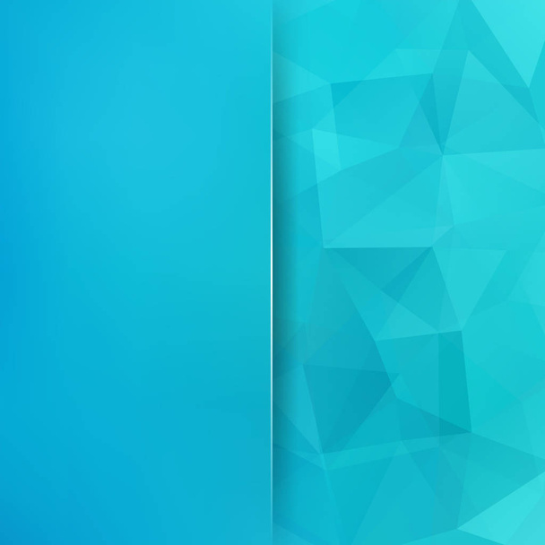 Abstrakter Hintergrund bestehend aus blauen Dreiecken. Geometrisches Design für Unternehmenspräsentationen oder Webvorlagen-Banner-Flyer. Vektorillustration - Vektor, Bild