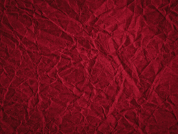 Υφή των σκούρο κόκκινο τσαλακωμένο χαρτί Κραφτ. Υφή για το σχεδιασμό, ab - Φωτογραφία, εικόνα