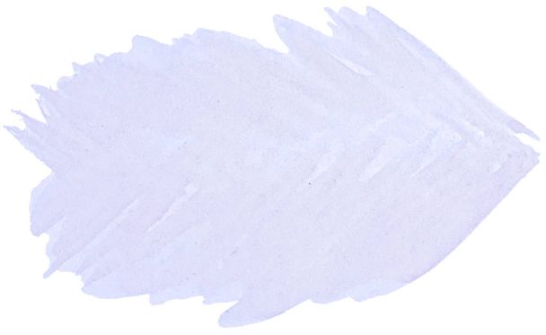 Lila pastel akvarel kreslené izolované mytí skvrna na bílém pozadí pro text, design. Abstraktní textury od štětce pro tapetu, label. - Fotografie, Obrázek
