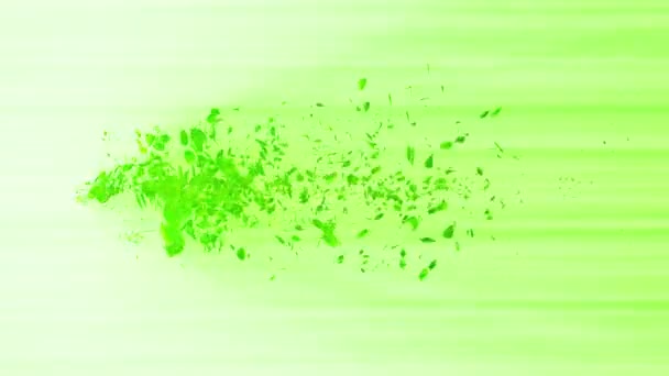 Yeşil yapraklardan Vortex. Mevsimlik yaprakları spiral parlak parçacık. Dans eden yaprak. Renkli doğa tüneli döngü animasyonu. - Video, Çekim