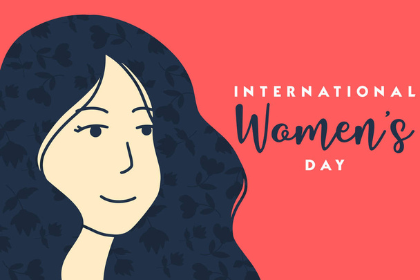 internacional mujer día tarjeta vector ilustración
  - Vector, imagen