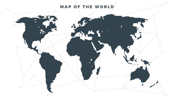 dünya haritası vektör illüstrasyonu  - Vektör, Görsel