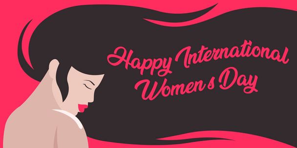 internationale women's Day Card vector illustratie  - Vector, afbeelding