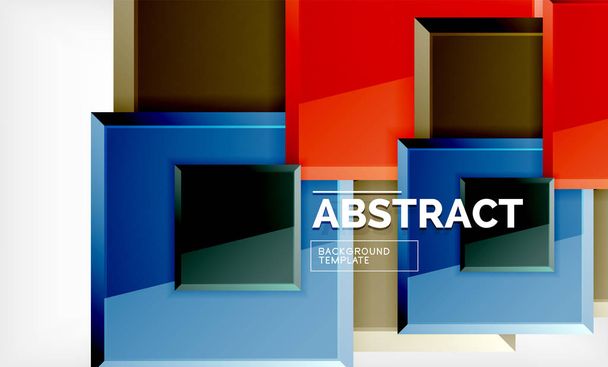 Fondo abstracto geométrico, diseño cuadrado moderno
 - Vector, imagen