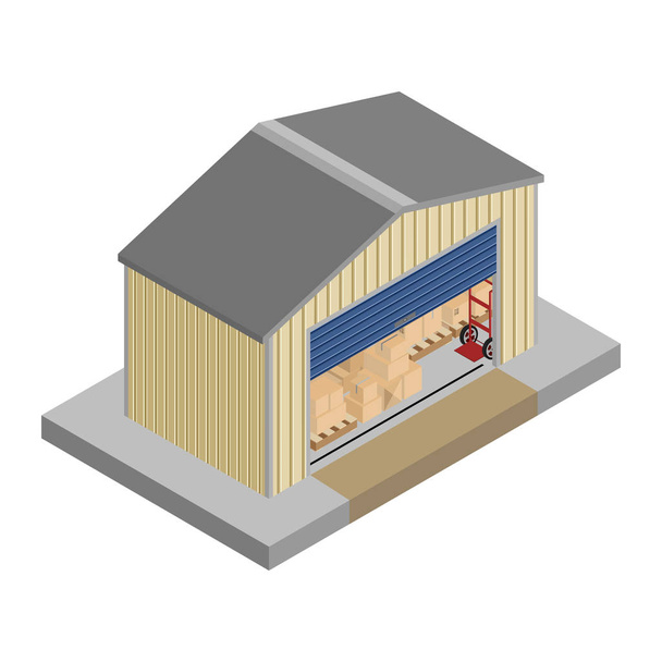 Блок зберігання з коробками Вектор
 - Вектор, зображення