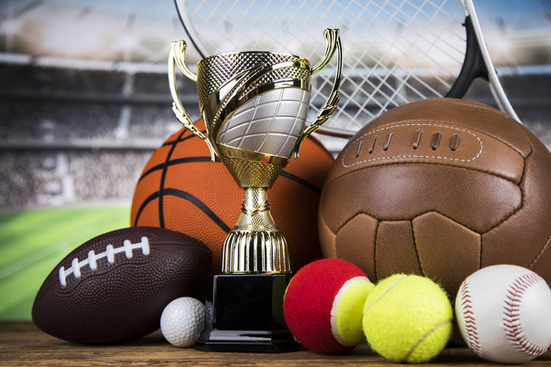 ボール、スポーツ用品、受賞者の背景 - 写真・画像