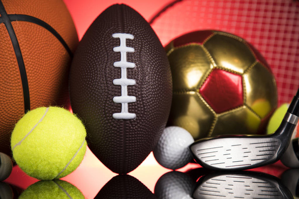 Balls, Sports Equipment, Winner background - Photo, Image