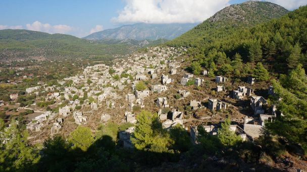 Empty Houses in Kayakoy Ghost Town, Turkey - Photo, Image