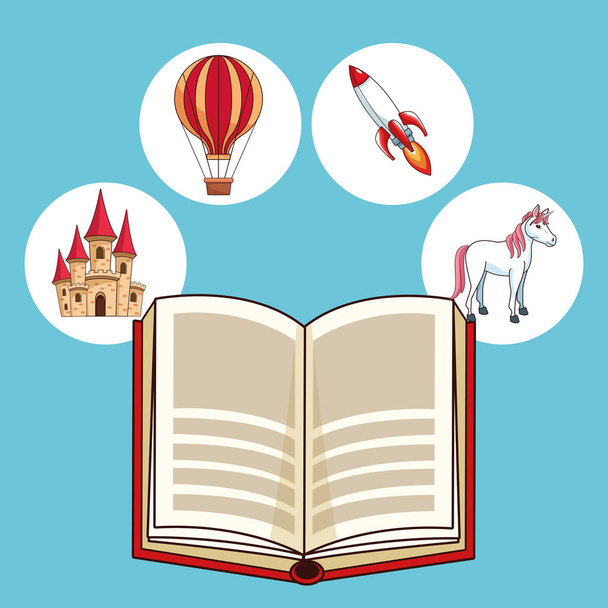 Fairy tales books - Vector, Image